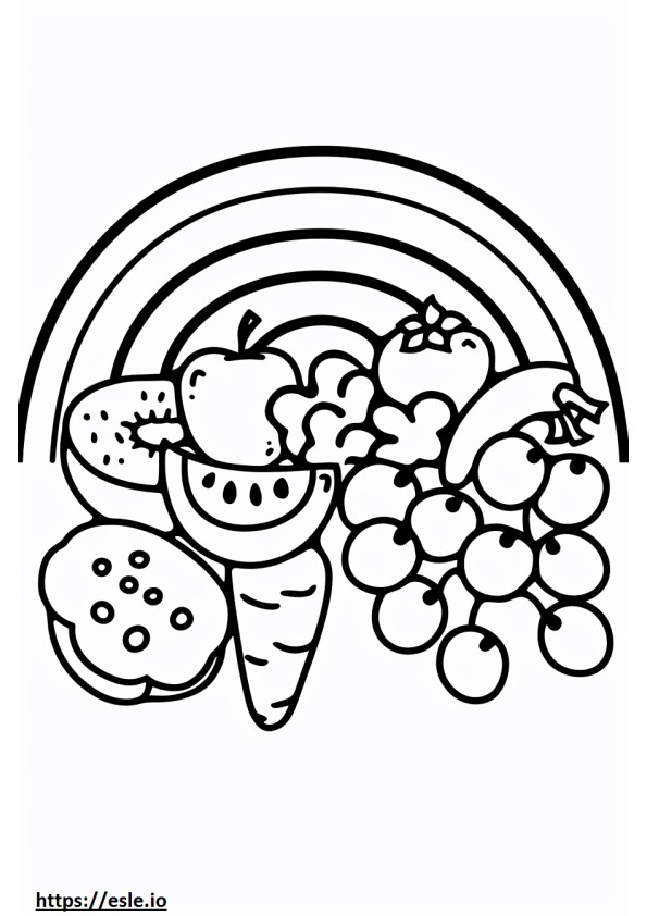 Rainbow food free printable
