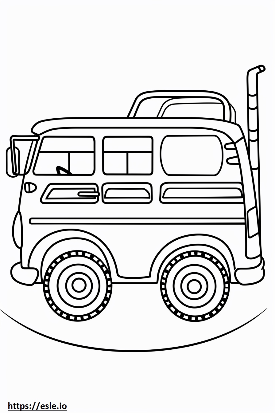 Dibujo para colorear de transporte terrestre para imprimir