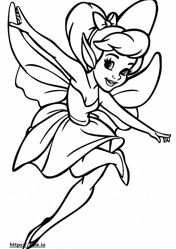 Tinkerbell Natal gambar mewarnai