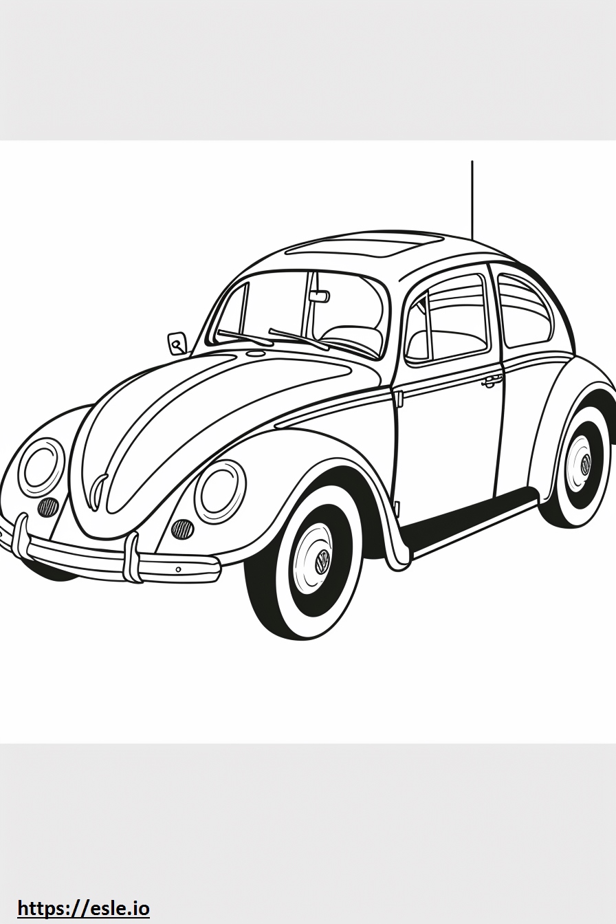 gambar mewarnai mobil kumbang tahun 1930 gratis untuk dicetak