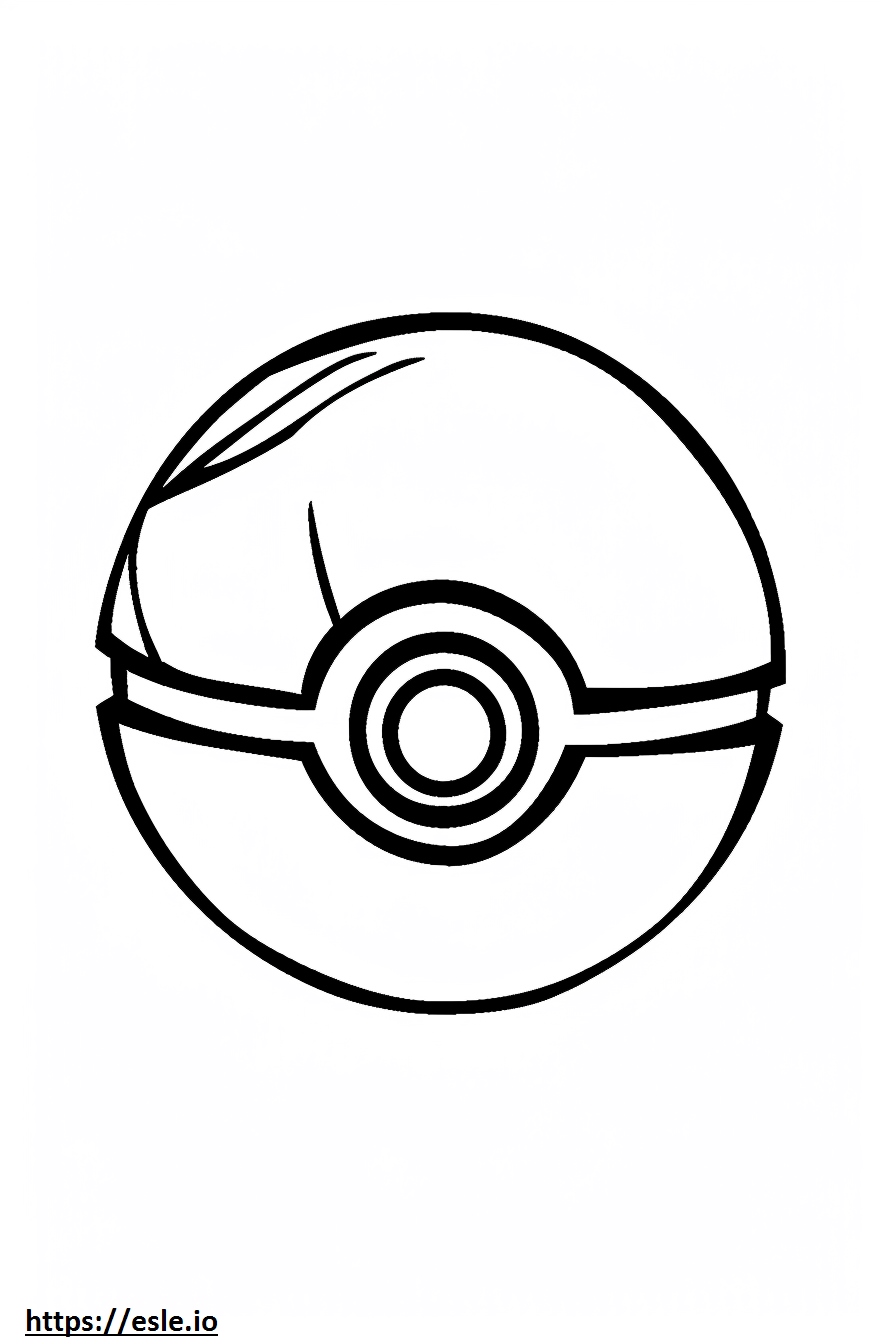 Pokémon Meisterball ausmalbild