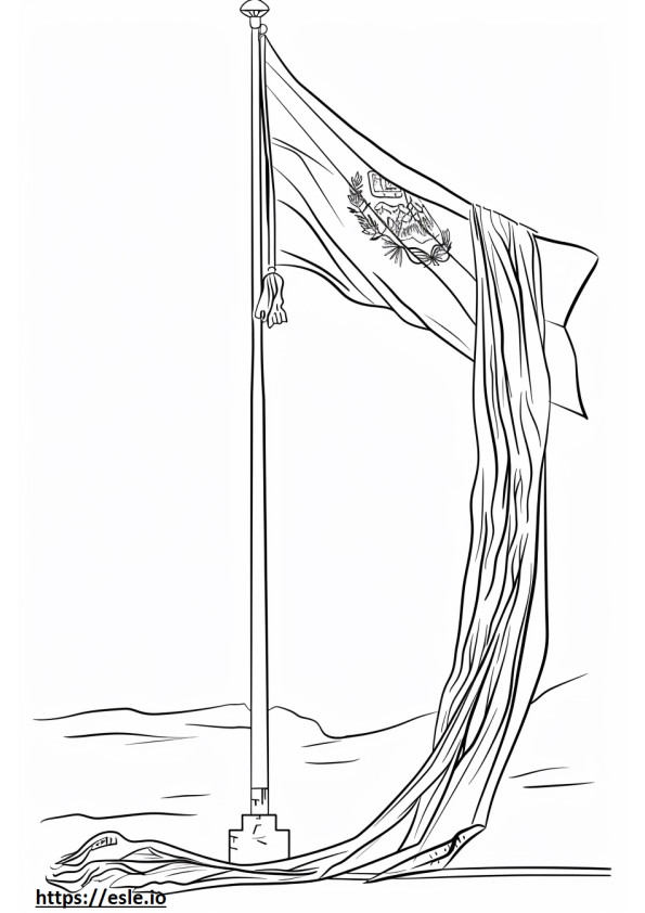 Bandiera del Perù da stampare