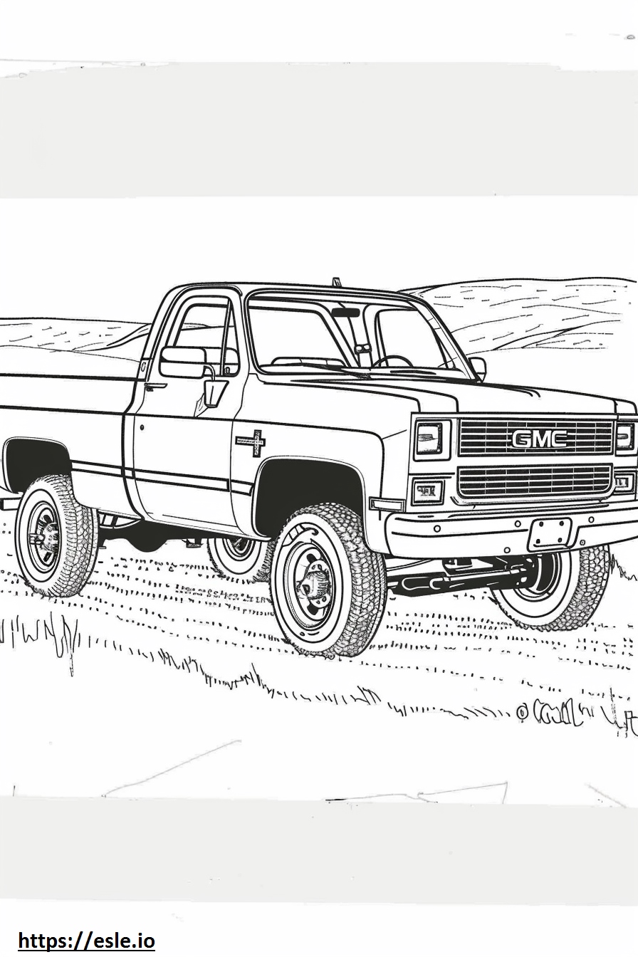 1979 GMC Truck Coloring Page