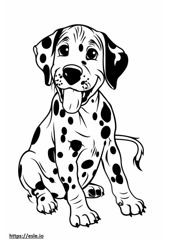 Dalmatien sans taches a imprimer