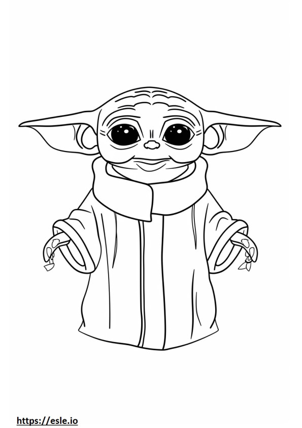 Yoda drawing cute baby stitch free printable