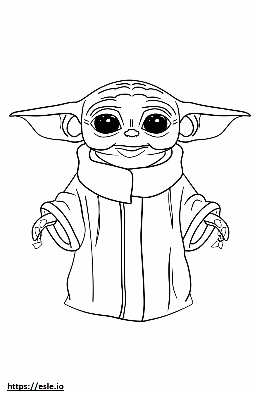 Yoda drawing cute baby stitch free printable