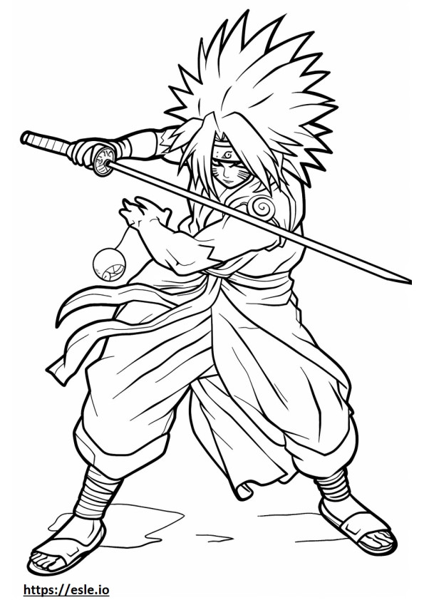 Fajny Madara Uchiha kolorowanki