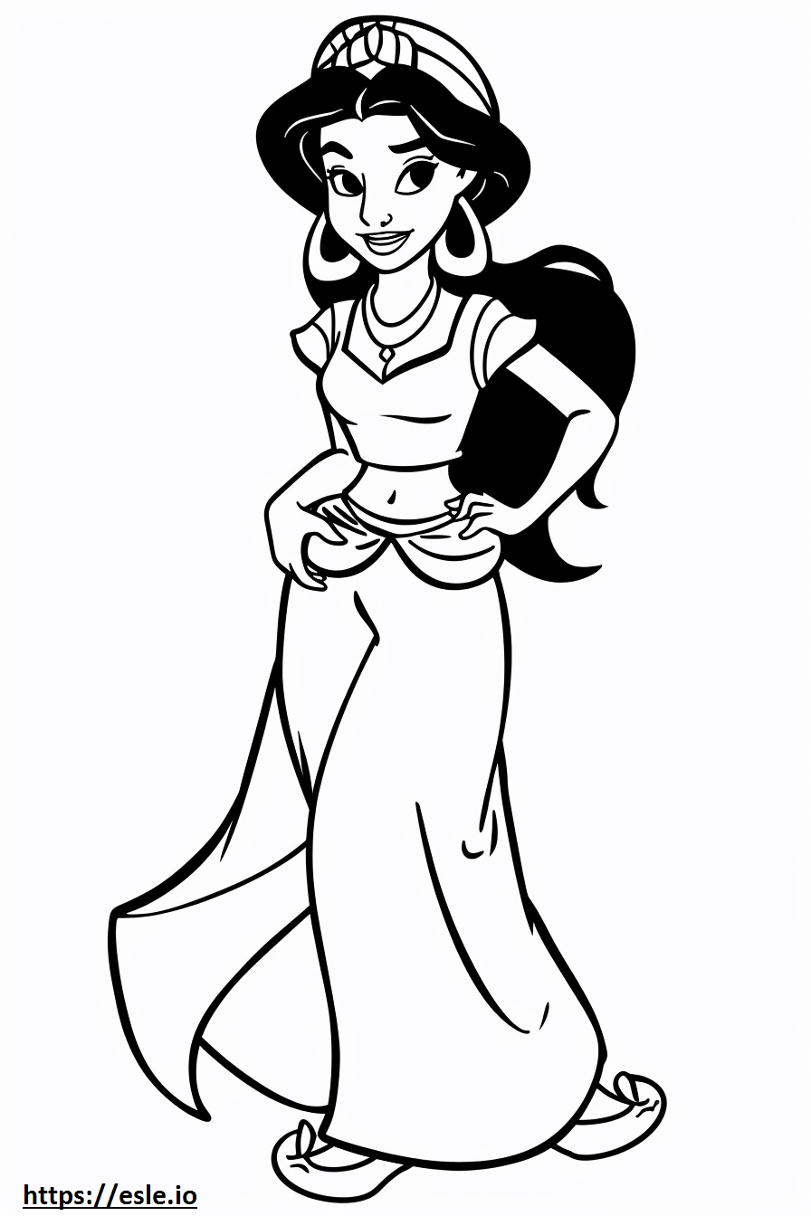 Aladdin 2019 melati mewarnai gambar