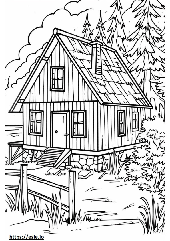 Järven talomökki värityskuvia