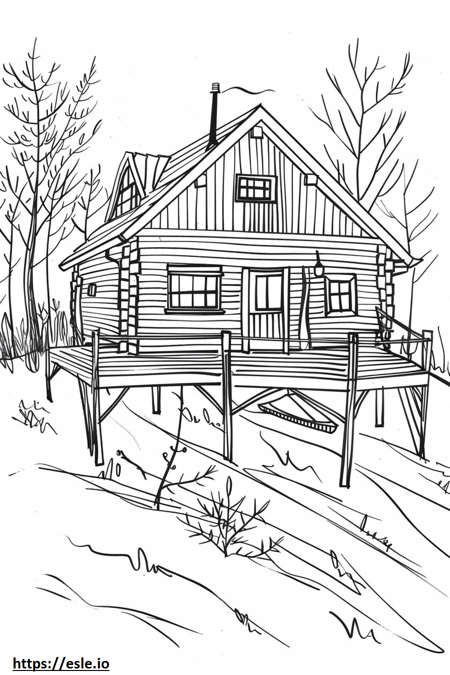 Lake house cabin free printable