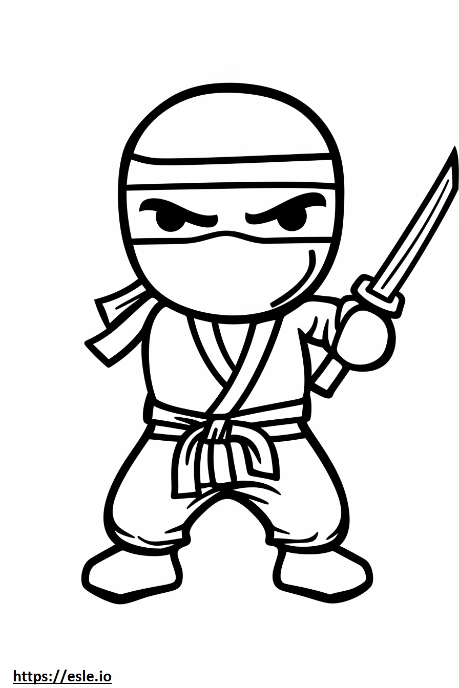 Spy ninja coloring page