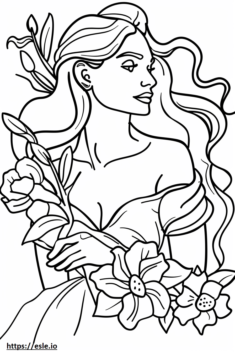 Venus paradise coloring page