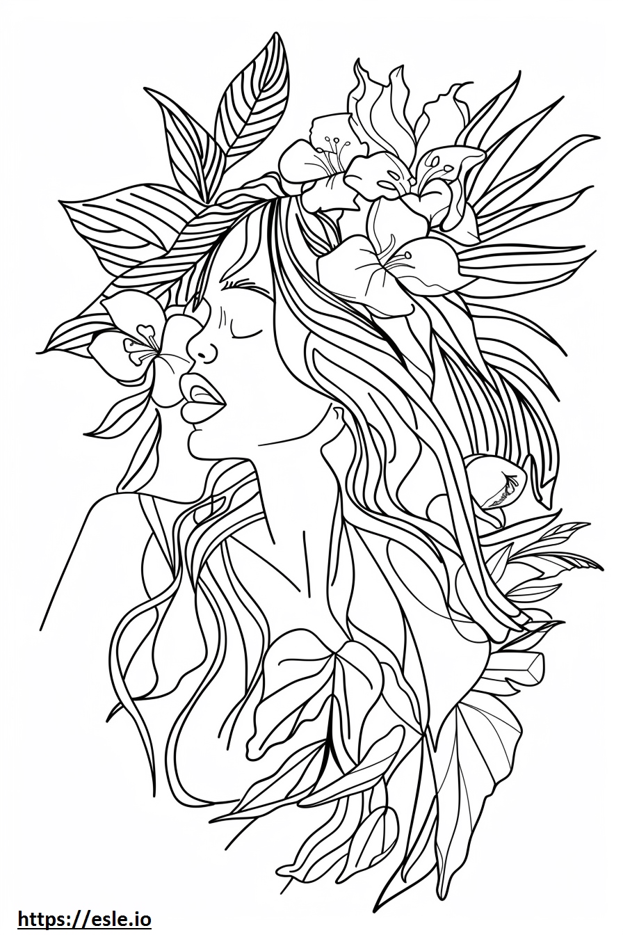 Venus Paradise Coloring Page