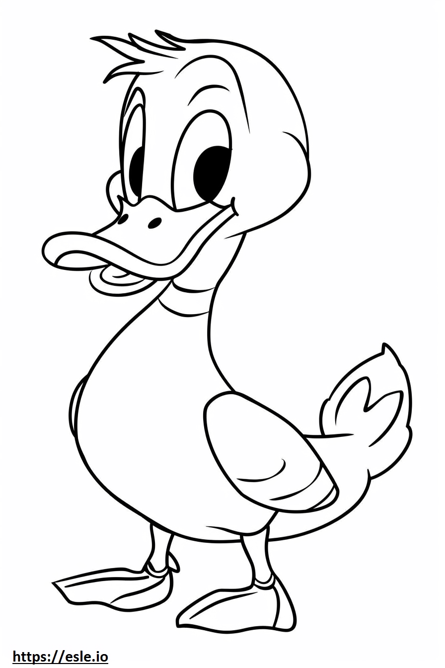 Duck Life Coloring Page - Free Printable for Kids