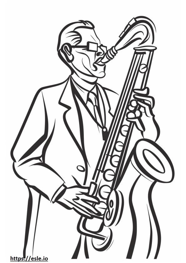 Bebop coloring page