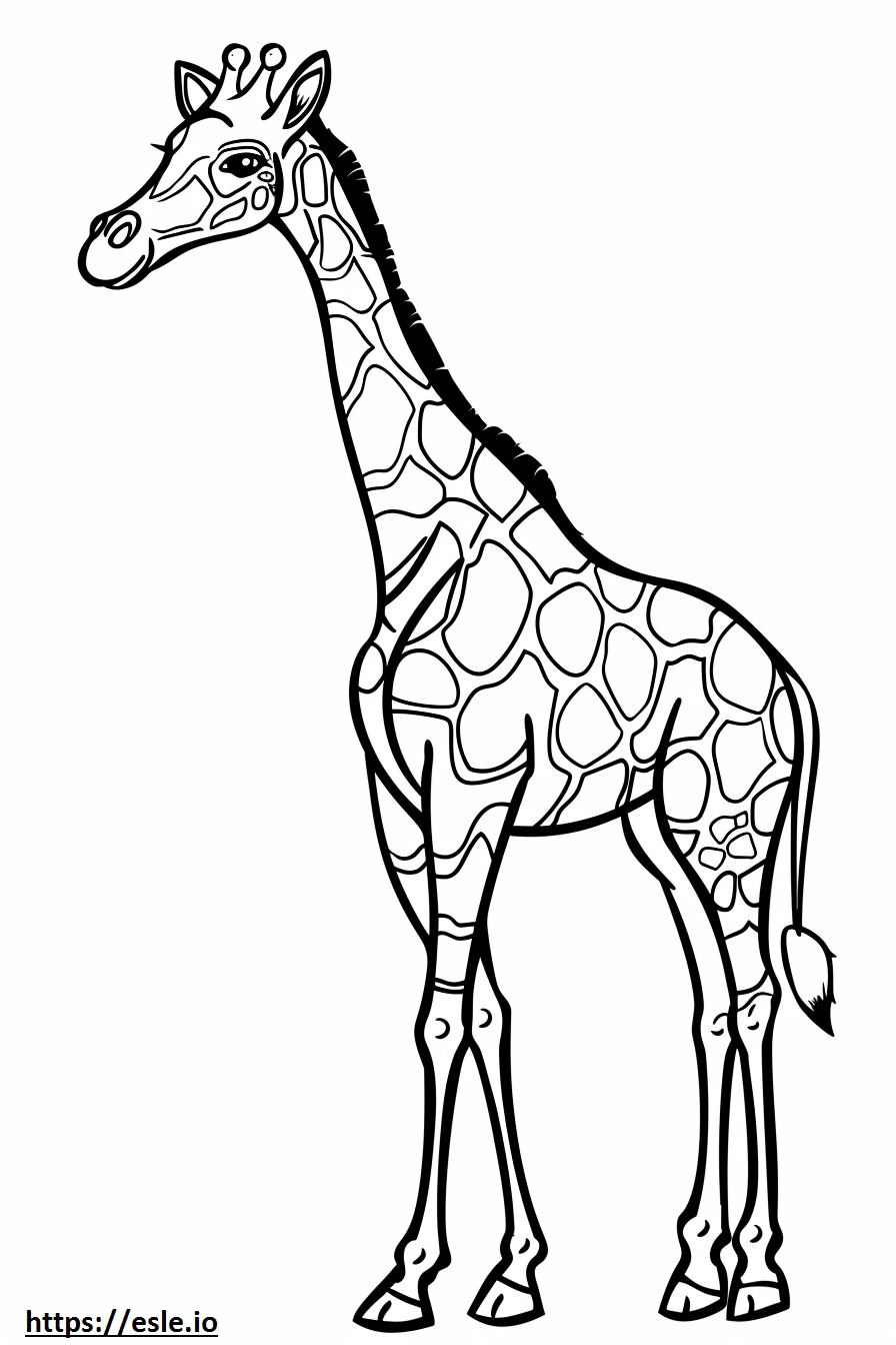 G for giraffe for coloring