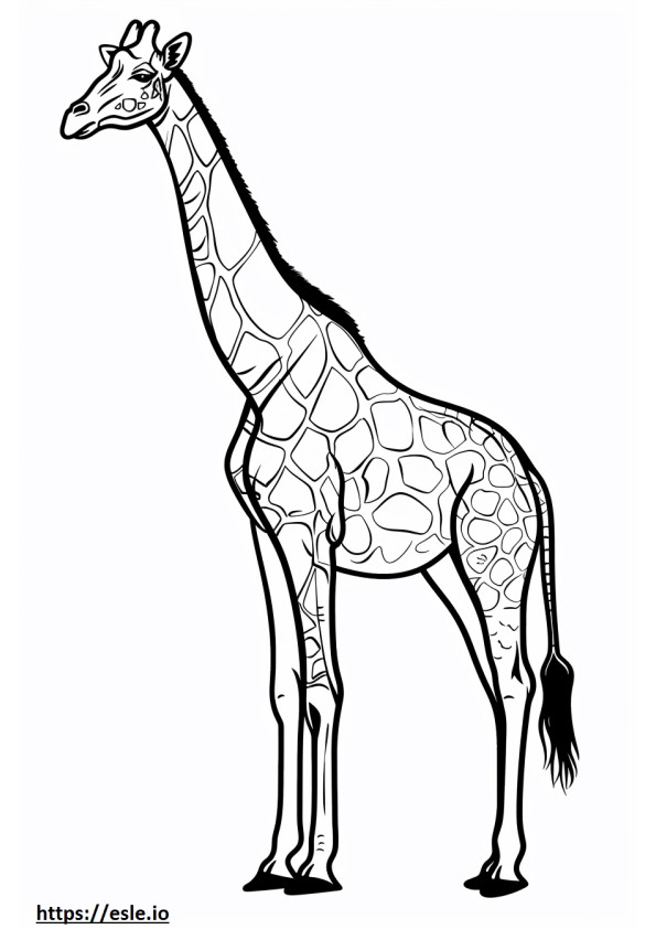 Gはキリン 可愛塗り絵