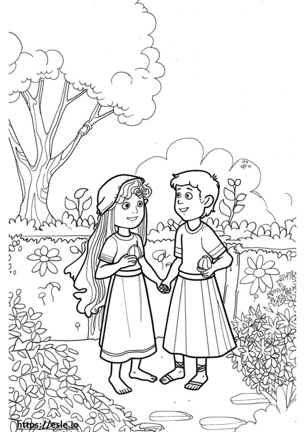 Adam and eve leave the garden free printable