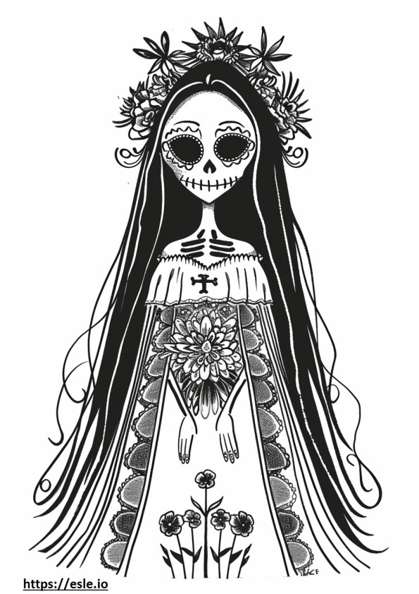 La muerte book of life for coloring