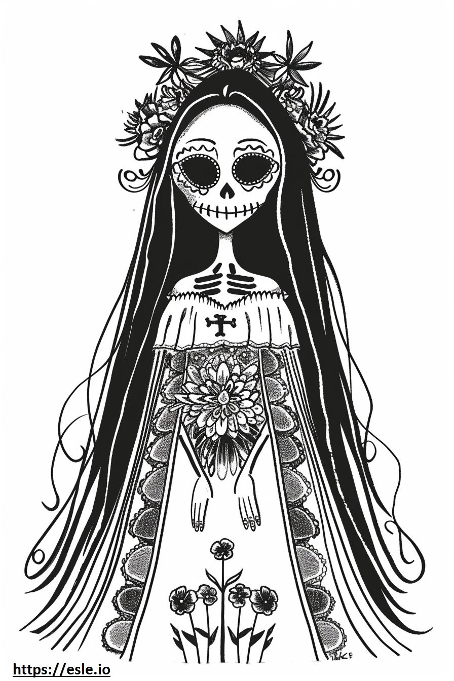 La muerte book of life for coloring