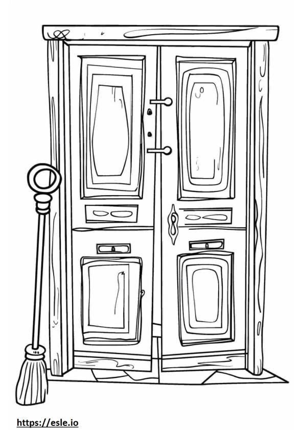 Doors game coloring page