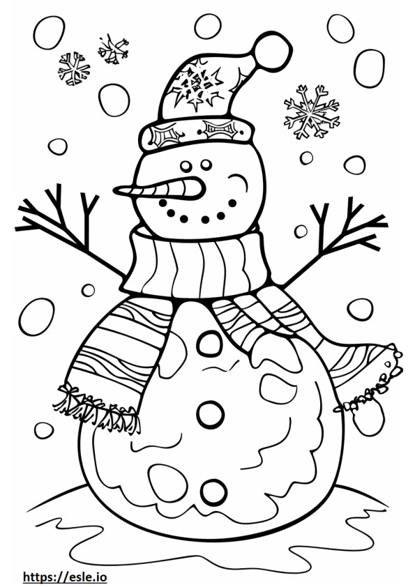 Cool winter coloring sheet