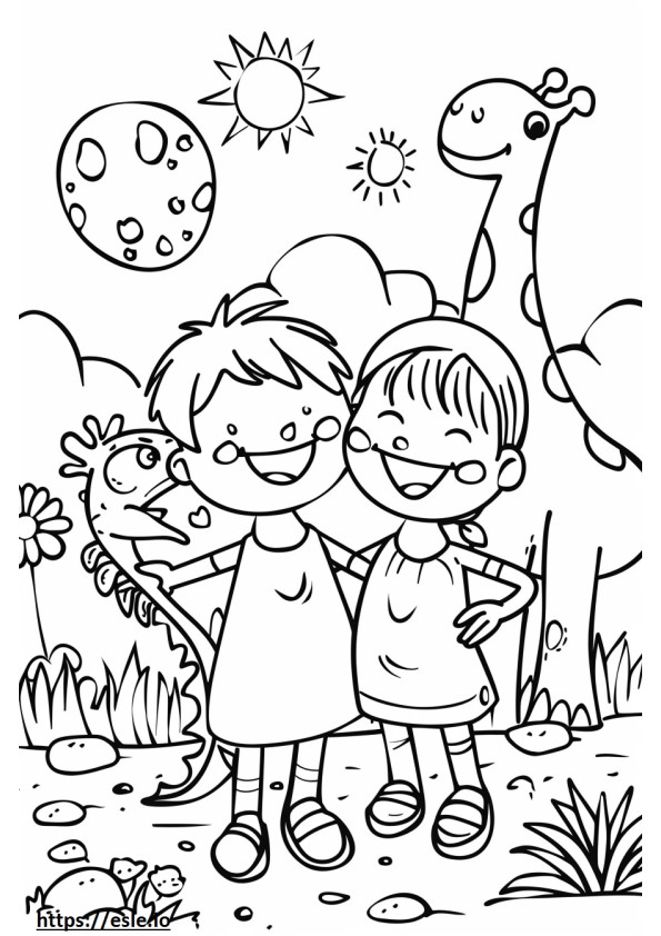 日付 可愛塗り絵