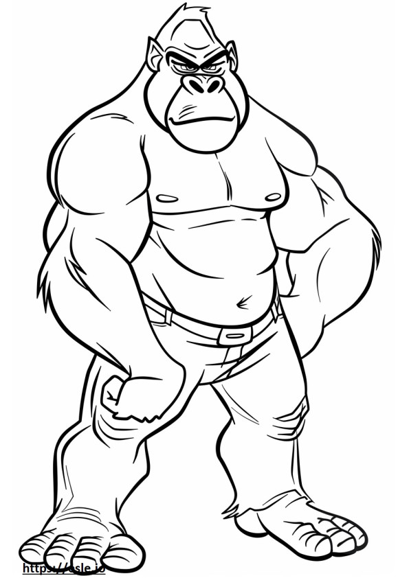 Kingkong coloring page