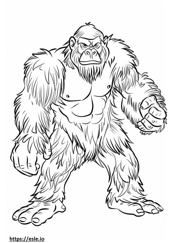 Kingkong for coloring