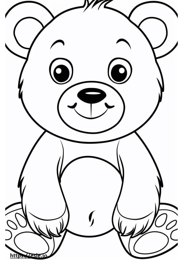 Cute care bear for coloring