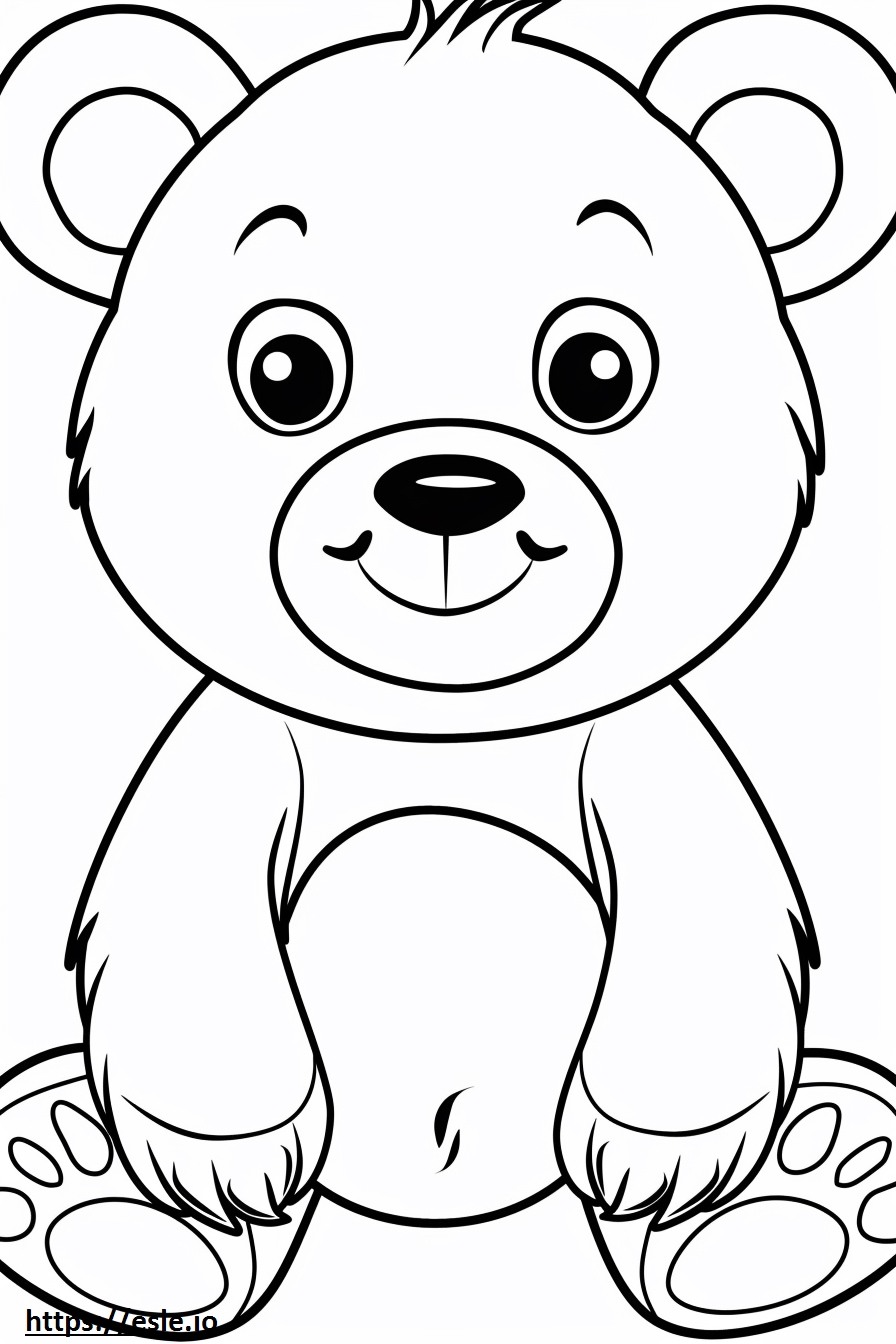 Cute care bear for coloring