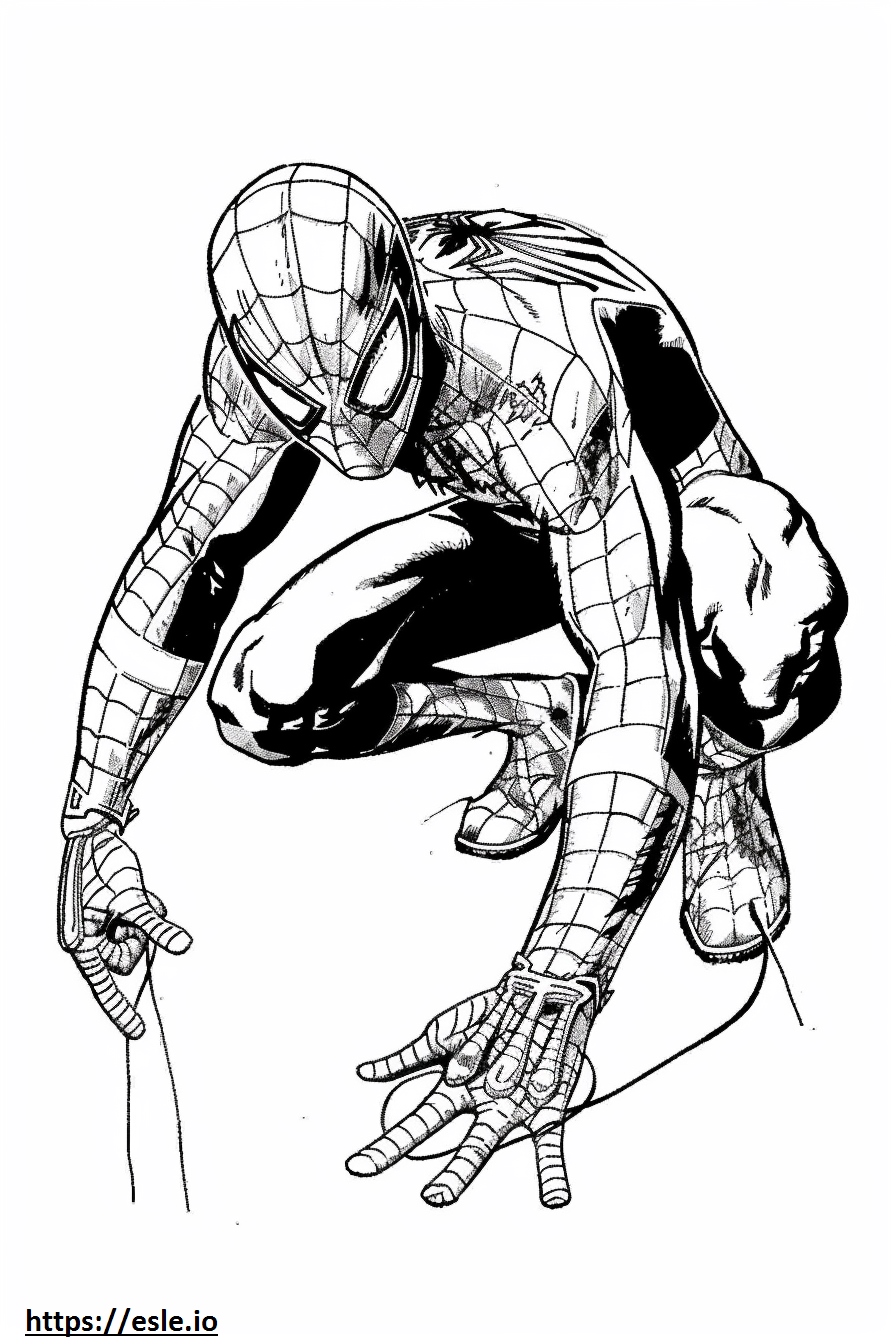 Marvel-Spidey ausmalbild für kinder