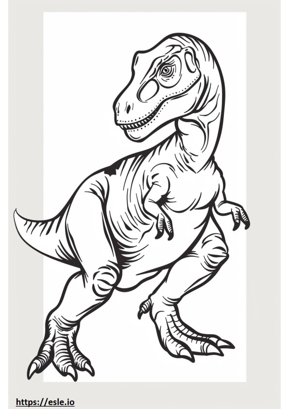 Dinosauruksen sivut väritettäväksi värityskuvat