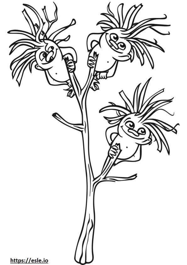 Branch trolls coloring sheet