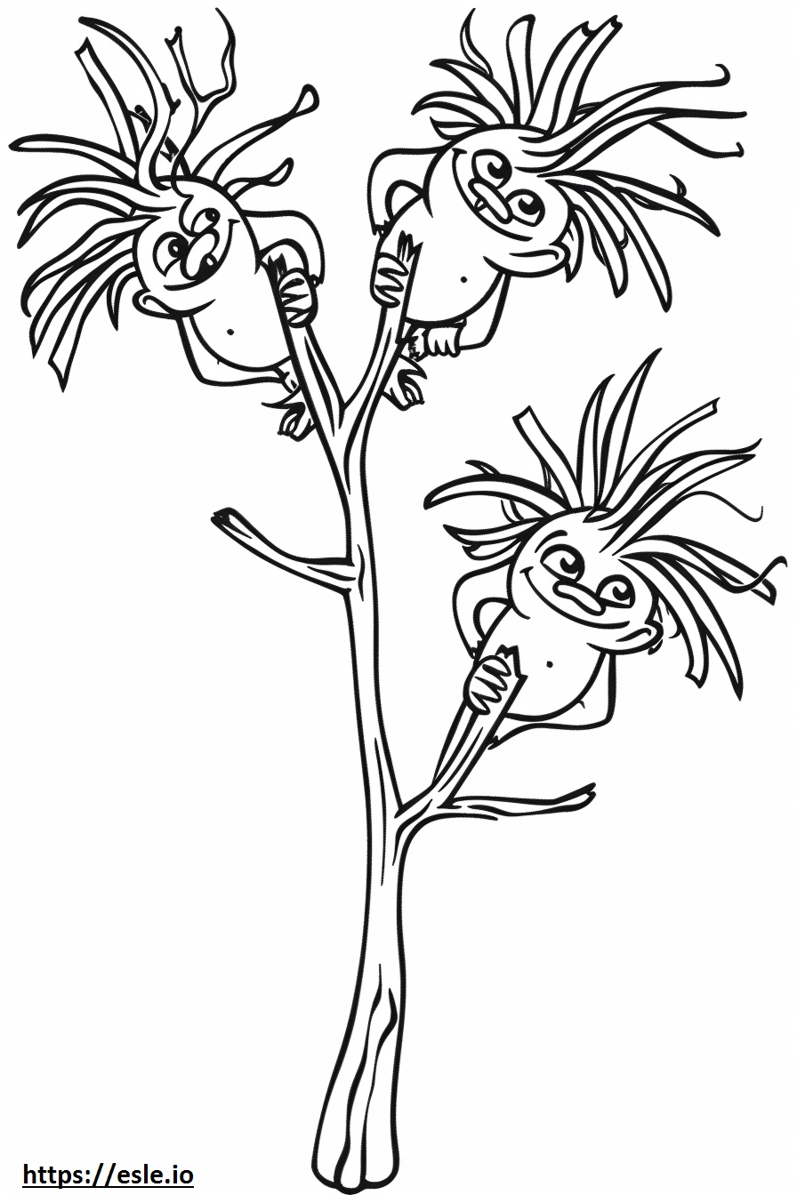 Branch Trolls Coloring Page - Free Printable