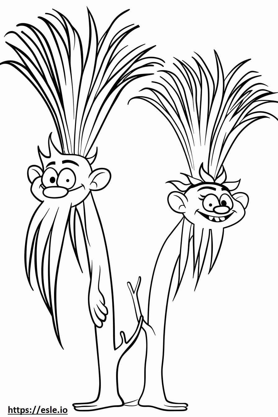 Branch trolls for coloring