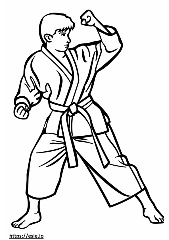 Taekwondo karate kifestő nyomtatható