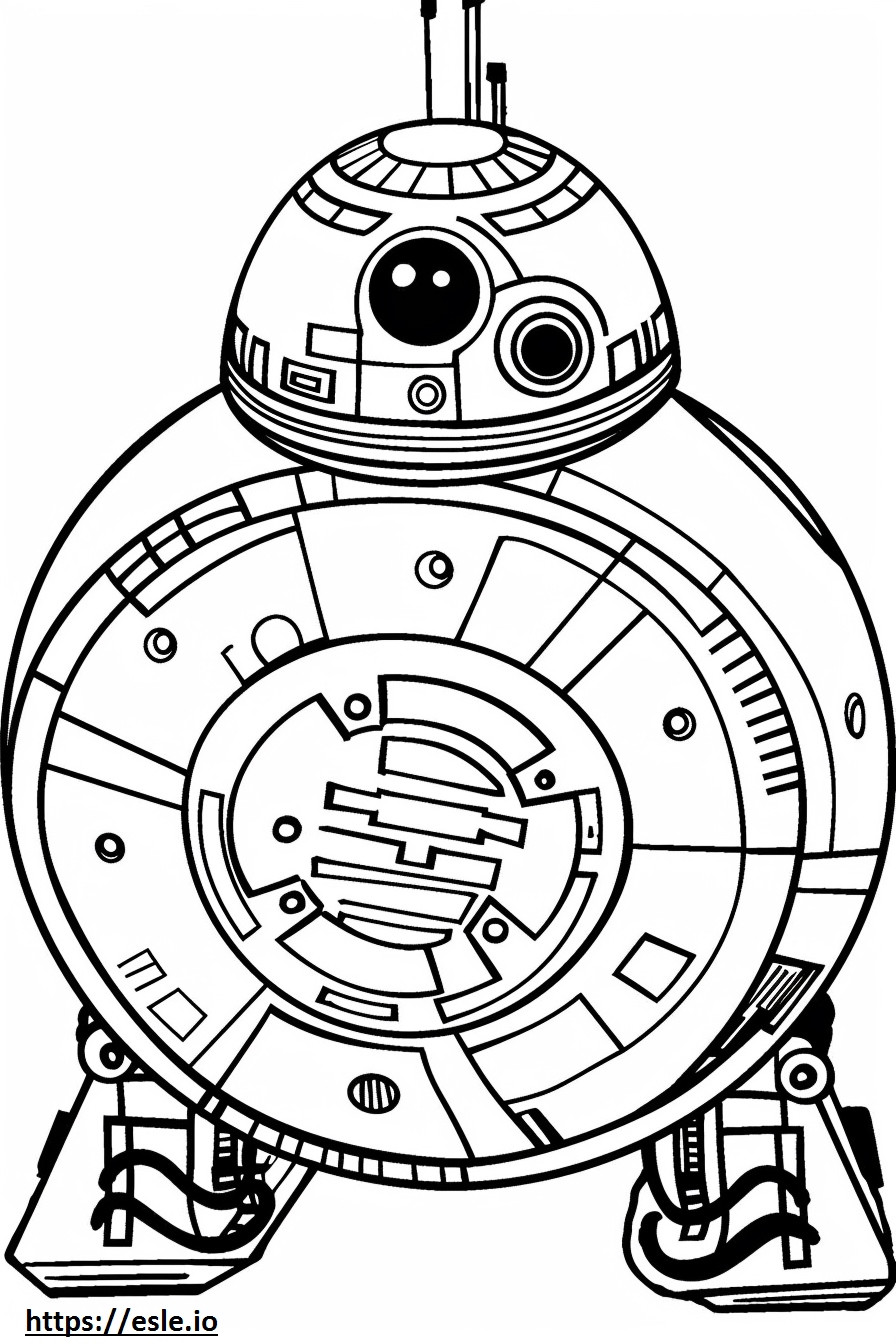 Battle droid coloring page