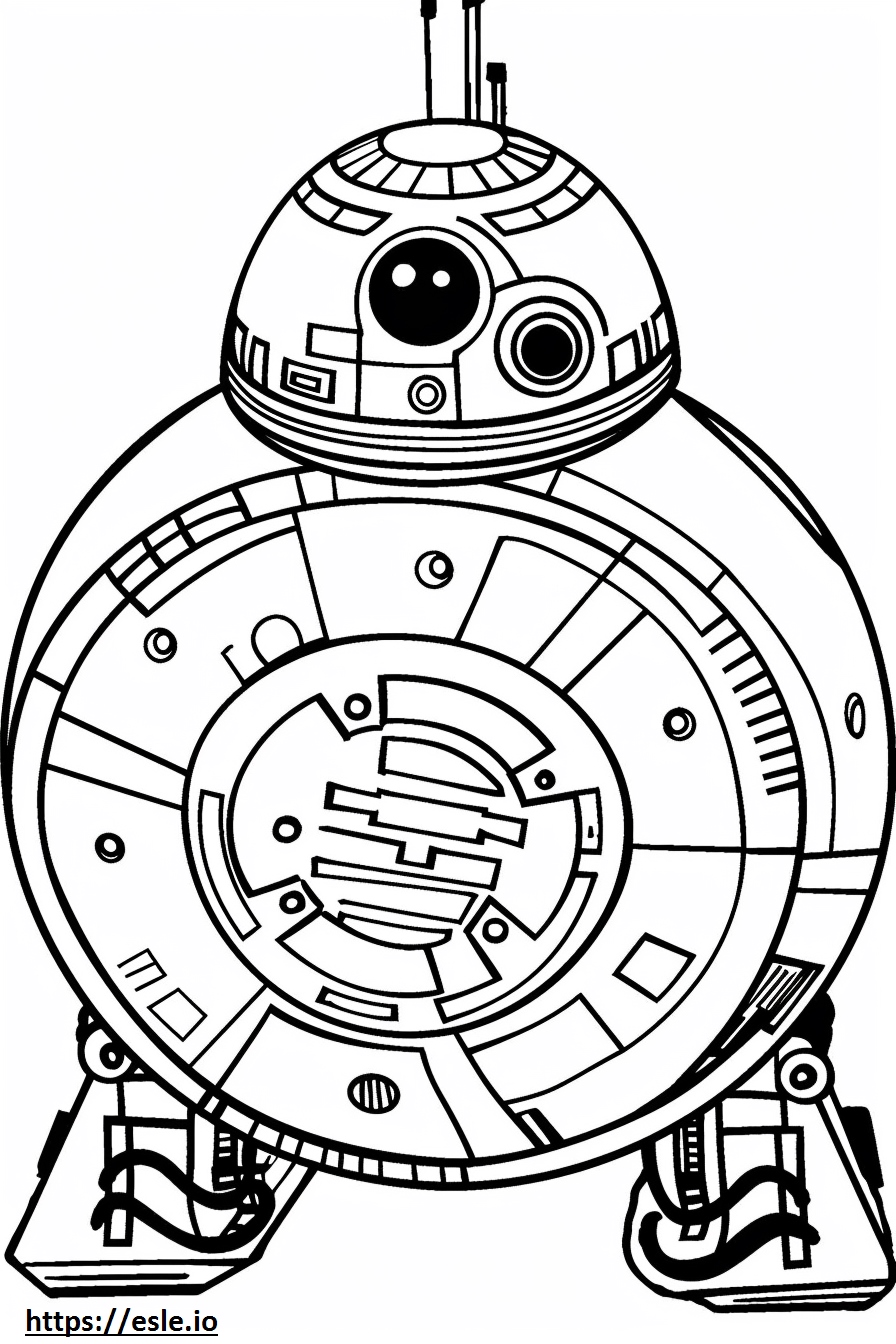 Battle droid coloring page - free printable
