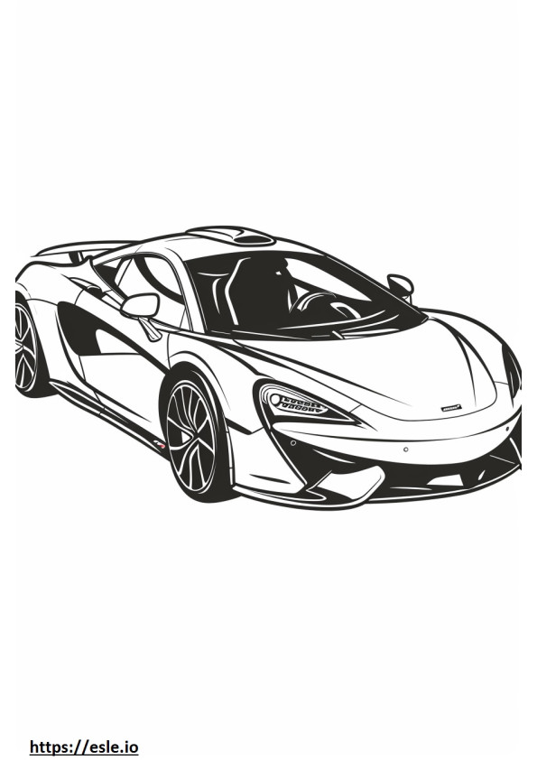 Mclaren supercar coloring page