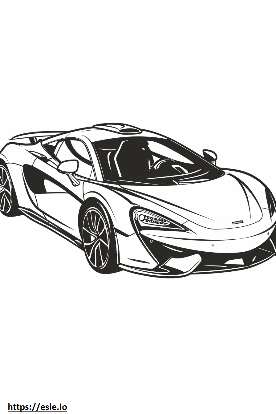 Mclaren-Supersportwagen ausmalbild