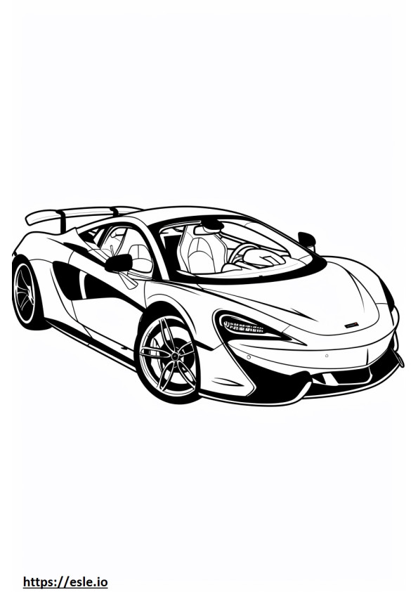 Mclaren supercar coloring sheet