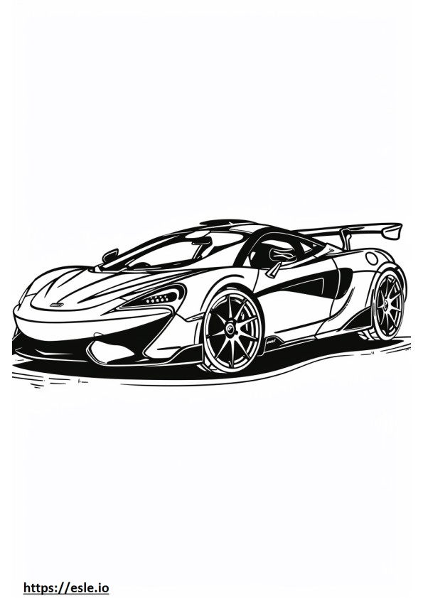 Mclaren supercar for coloring