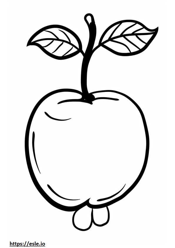 A aple coloring sheet