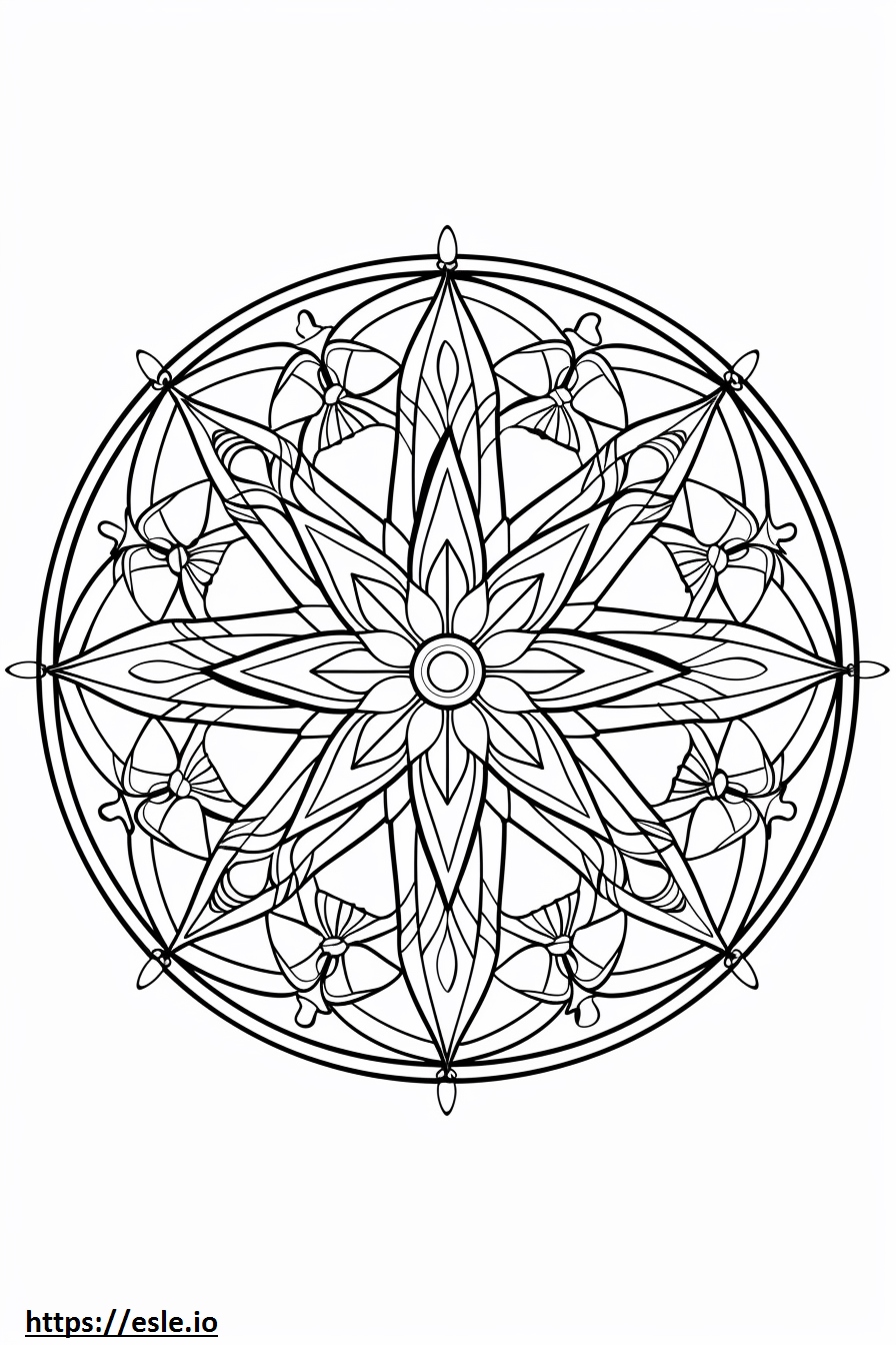 Ocean Mandala Coloring Page - Free Printable PDF