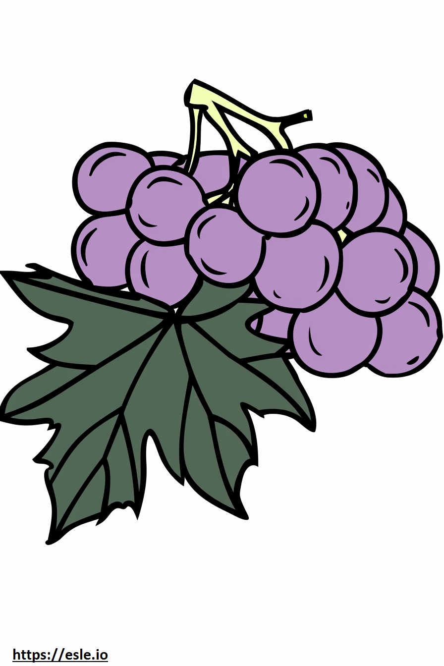 Disegni da Colorare Cibo Viola Naturale