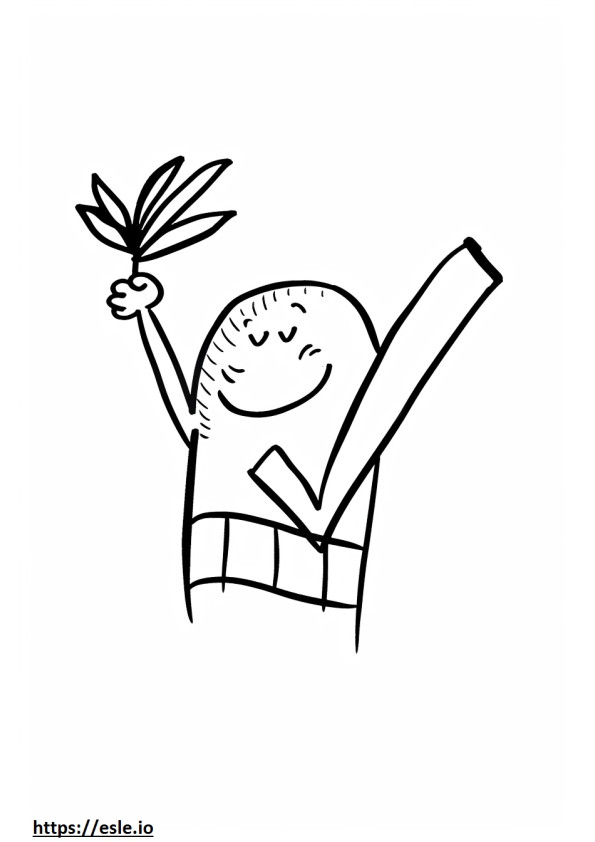 Check mark coloring page
