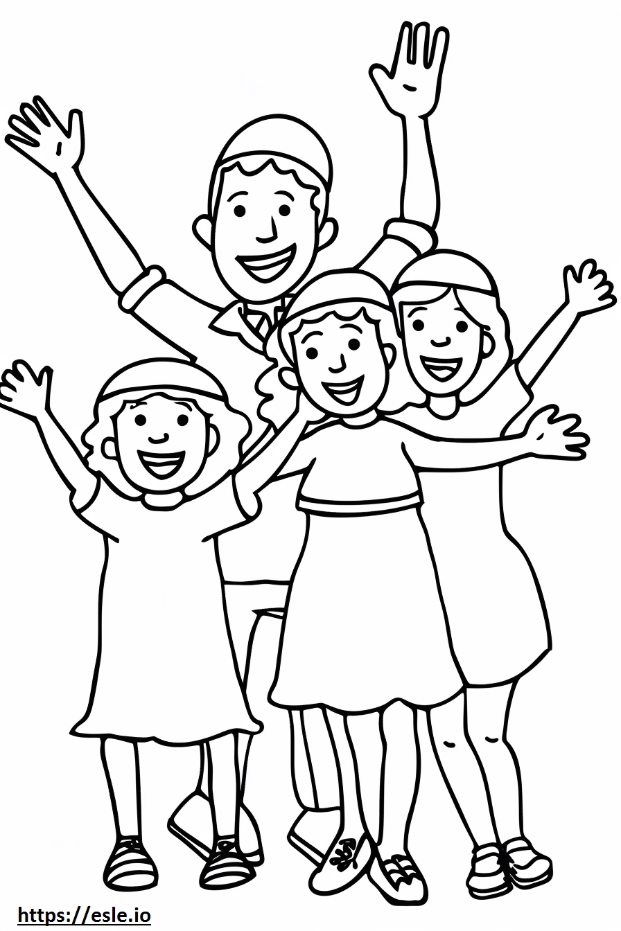 Bruchim habaim coloring sheet