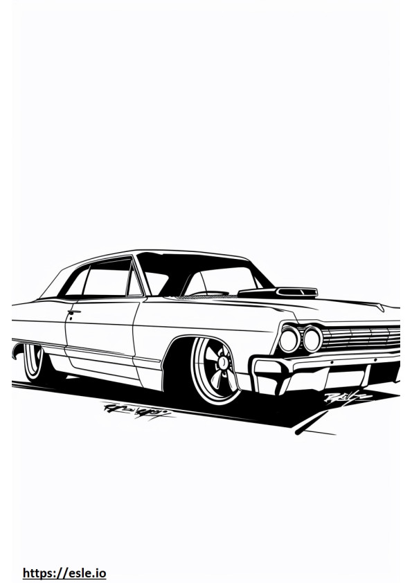 Lowrider artă lowrider fisa de colorat
