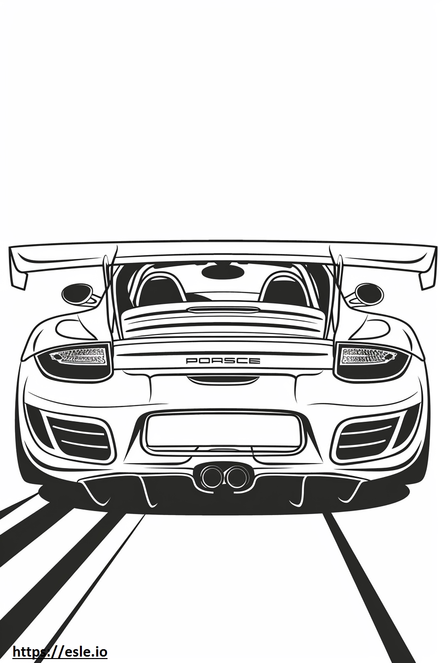 Porsche Carrera Gt da colorare e stampare